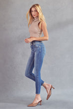 Load image into Gallery viewer, Kancan Triple Button High Rise Super Skinny