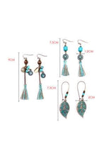 Load image into Gallery viewer, 3 Piece  Turquoise Dangle Earring Set